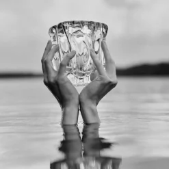 IITTALA Kalvolan kanto taide-esine 140mm Kirkas Clearance