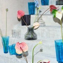 IITTALA Korkea maljakko 120x260mm sähkön Sininen