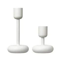 IITTALA Kynttilänjalka valkoinen 107+183mm 2-kpl Outlet