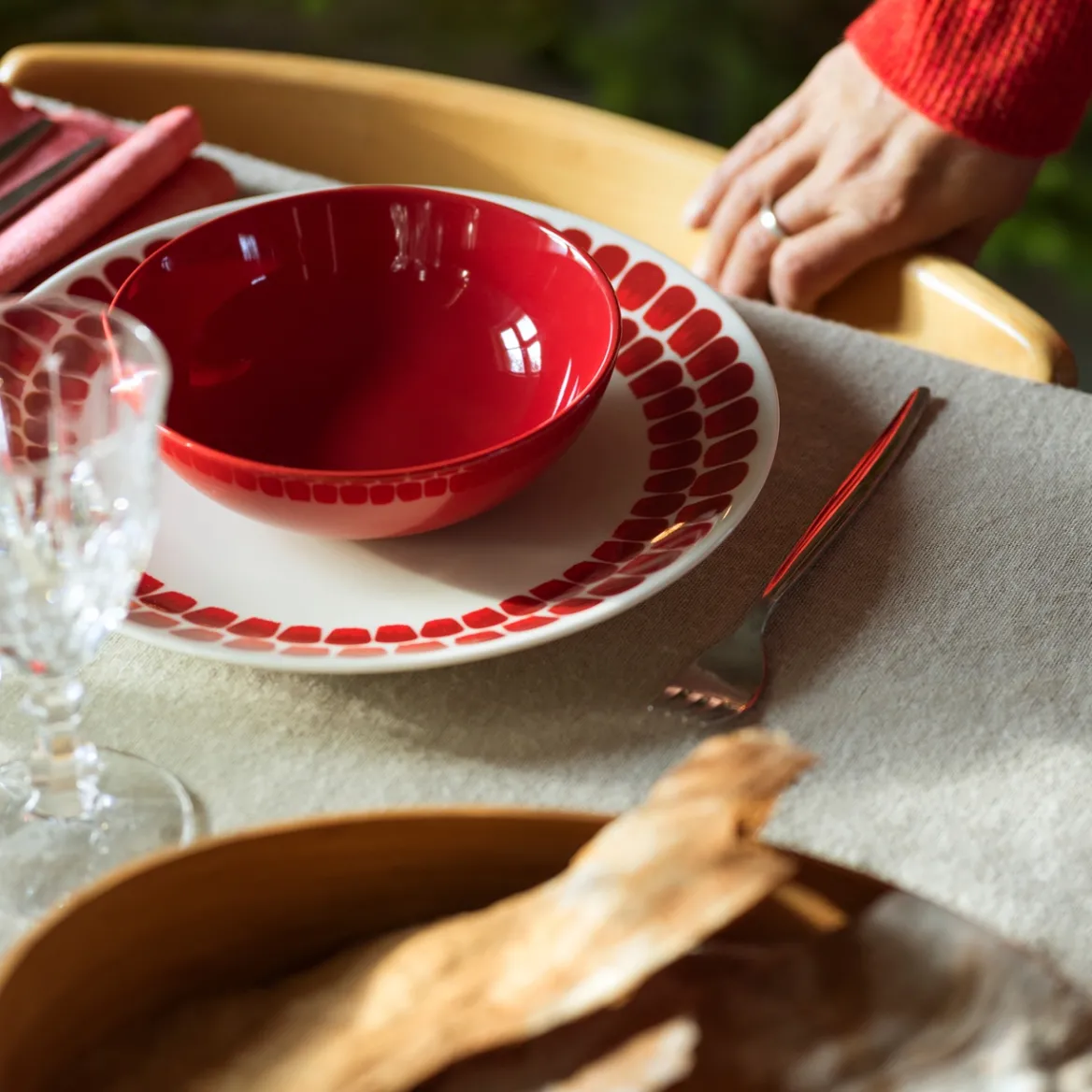 IITTALA Lautanen 26cm punainen Best