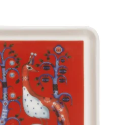 IITTALA Lautanen neliö 12x12cm punainen Musta New